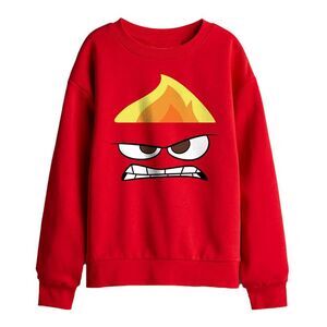 Inside Out Childrens/Kids Anger Face Sweatshirt / Red